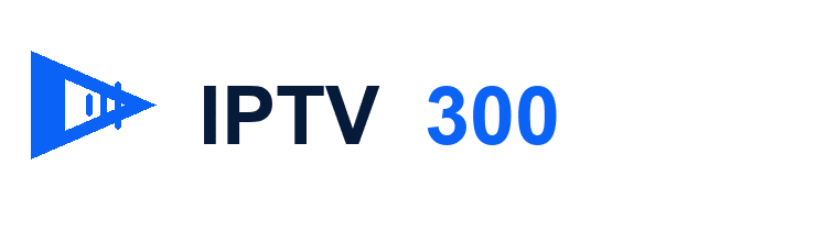 Logo IPTV300 bleu et navy