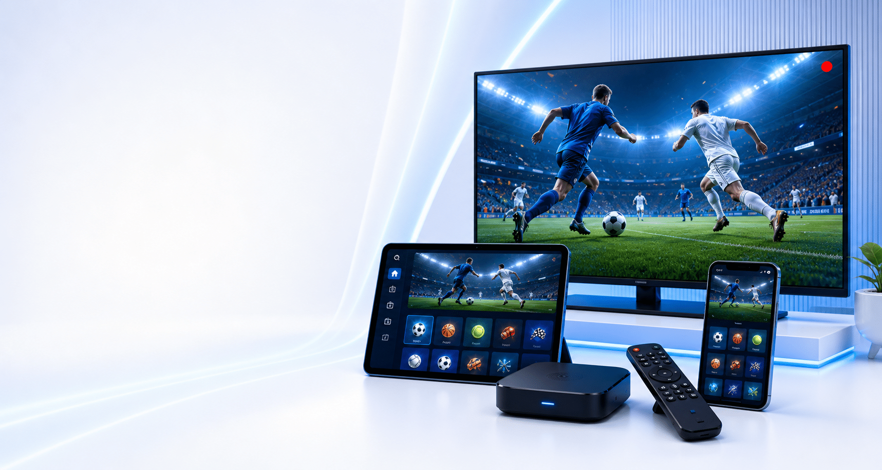 Sport en direct IPTV300 sur TV, tablette et mobile